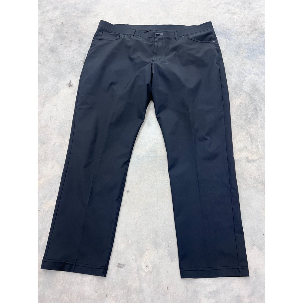 Public Rec Chino Pants Mens 40/30 Black Straight Leg Trousers Business Casual
